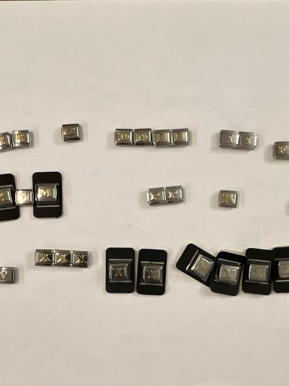 Italian bracelet charms letters LOT